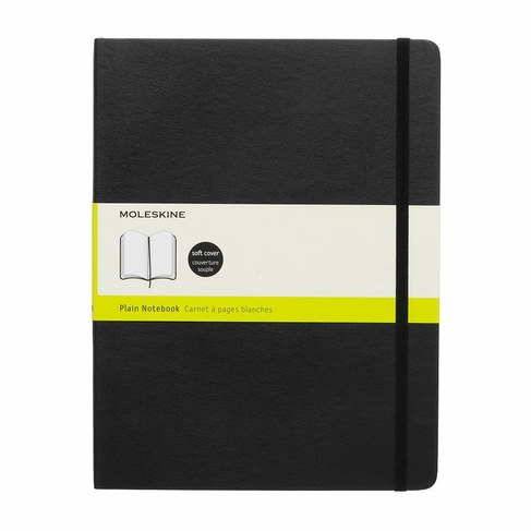 Moleskine Black Softcover Plain Notebook
