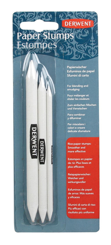 Derwent Professional White Paper Stump Pencils (Pack of 3)