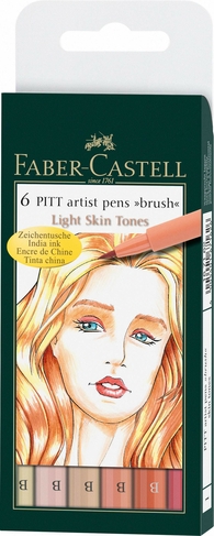 Faber-Castell PITT Artist Brush Pens Skin Tones (Pack of 6)