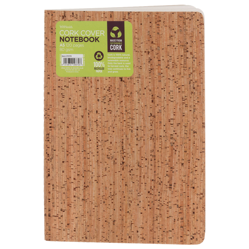 WHSmith Recycled A5 Cork Notebook