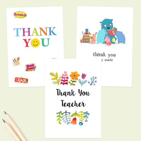 Dotty About Paper Teacher Thank You Cards (Pack of 6)