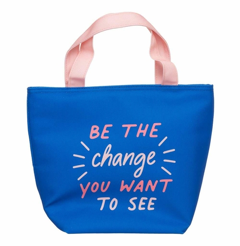 WHSmith Blue Quote Lunch Bag