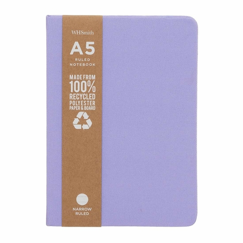 WHSmith Lavender A5 Notebook
