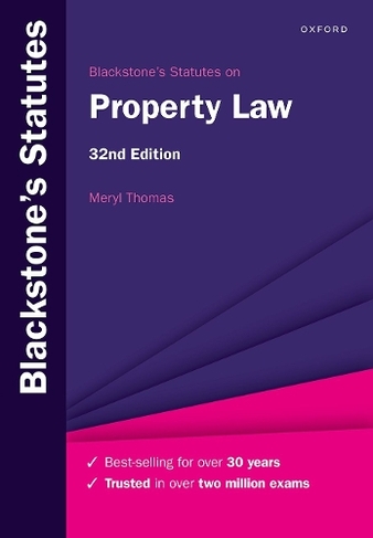 Blackstone's Statutes on Property Law: (32nd Revised edition)