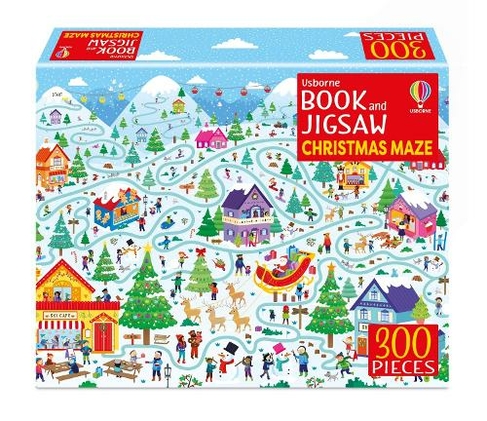 Usborne Book and Jigsaw 300 Piece Christmas Maze