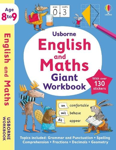 Usborne English and Maths Giant Workbook 8-9: (Usborne Workbooks)